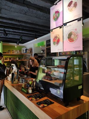 Green&Protein's beautiful desk at green & protein in Pristina