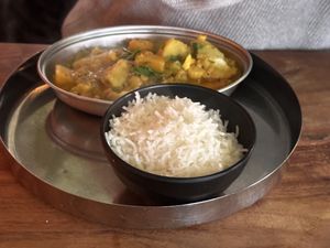 Pumpkin curry   at Ganapati Restaurant in South East London