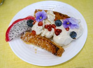 Roasted Pineapple + Nice Cream at Jah Jah in Paris