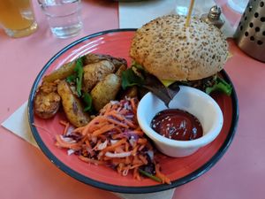 Esse foi o prato do meu marido. Ele amou  at Jah Jah in Paris