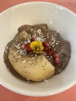 Grilled pear with chocolate cream  at Jah Jah in Paris