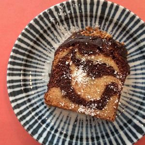 Chocolate marble cake at Jah Jah in Paris