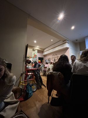 view from our seat   at Jah Jah in Paris