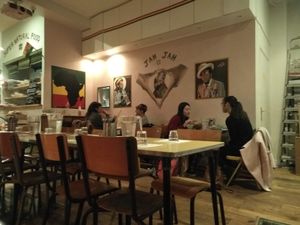 The inside at Jah Jah in Paris