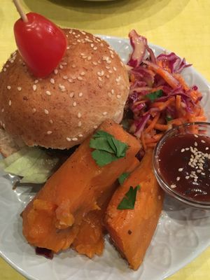 Mashroom burger  at Jah Jah in Paris