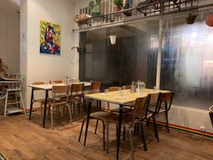 Indoors at Jah Jah in Paris