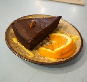 Chocolate cake at Jah Jah in Paris