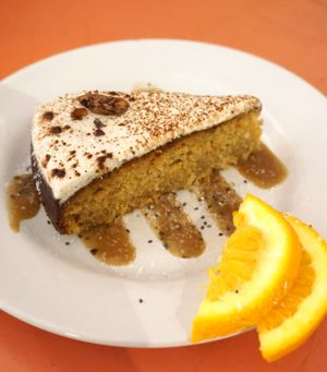 Coconut/Coffee Cake at Jah Jah in Paris