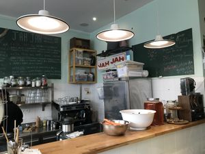 The counter at Jah Jah in Paris