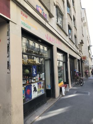 Outside at Jah Jah in Paris