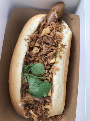 Hotdog at Jah Jah in Paris