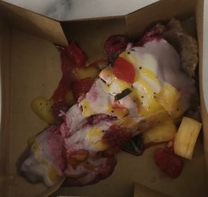 Raw raspberry cheesecake  at Jah Jah in Paris