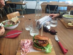 Sweet potato burger at Bar Cali in Nijmegen