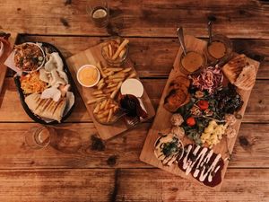 Vegan dinner platter and vegan rendang at Bar Cali in Nijmegen