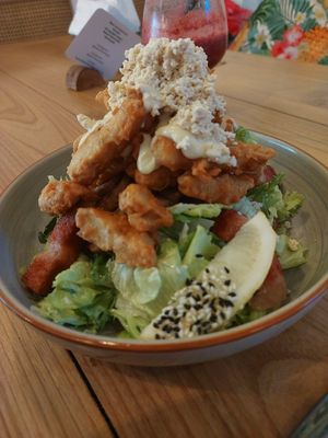 Caesar salad at Beach Bowl in Legian