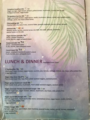 Menu  at Beach Bowl in Legian