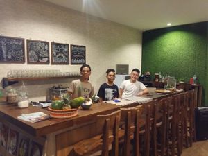 the fun crew at Beach Bowl in Legian