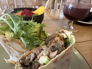 The goodness burrito. AMAZING!!!!!!   at Beach Bowl in Legian