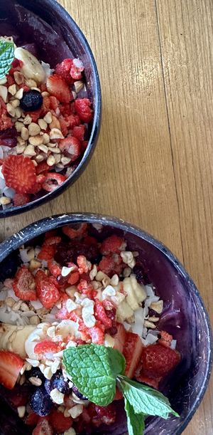 Açaí bowls   at Beach Bowl in Legian
