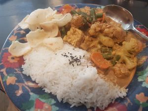 Yummy tempe rendang.  at Beach Bowl in Legian