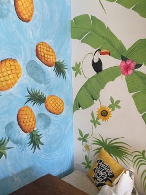 Cute interior  at Beach Bowl in Legian