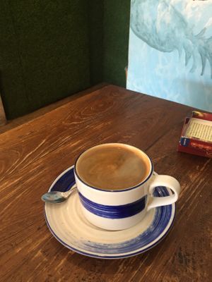 Long black  at Beach Bowl in Legian