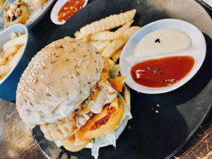 Fritters Burger  at Beach Bowl in Legian
