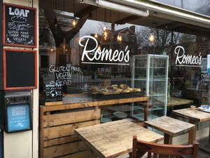 Exterior  at Romeo's Sugar Free Bakery in North London