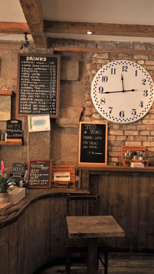 Menu and Decor at Romeo's Sugar Free Bakery in North London