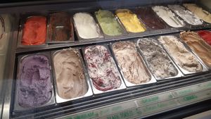 Selection of ice cream at Veganista Ice Cream IV in Vienna
