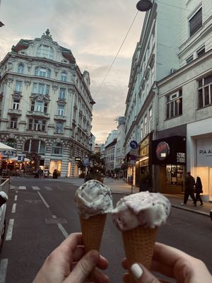 Cookies & Black Forest😄 at Veganista Ice Cream IV in Vienna
