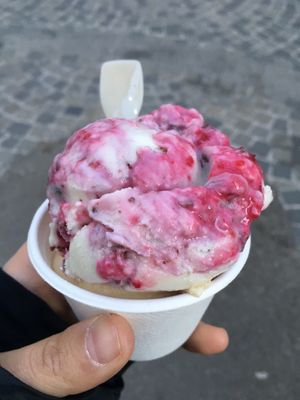 Black Forrest and peanut butter  at Veganista Ice Cream IV in Vienna