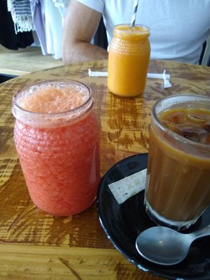 Fresh juice at Sunset Bamboo Bar in Ericeira