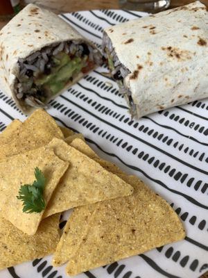 Veggie Burrito (without cheese) at Sunset Bamboo Bar in Ericeira