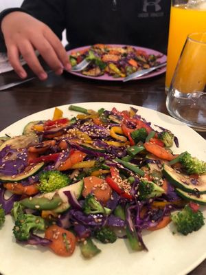 Vegetable wok  at El Enano Verde in Torremolinos