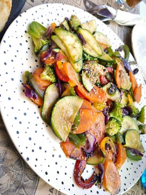 Vegetable wok at El Enano Verde in Torremolinos