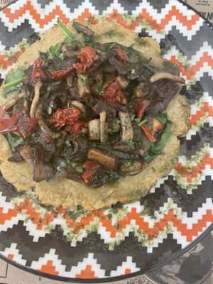 Potato pizza  at El Enano Verde in Torremolinos