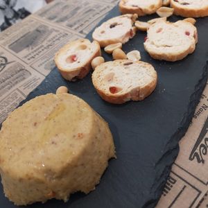 Almond cheese au gratin at El Enano Verde in Torremolinos