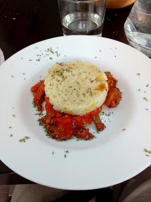 rice 'lasagna' at El Enano Verde in Torremolinos