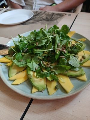 Mango and  Avacado carpaccio at El Enano Verde in Torremolinos