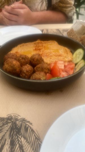 Falafels and hummus at El Enano Verde in Torremolinos