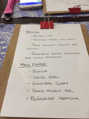 Handwritten menu ! Why not ?  at El Enano Verde in Torremolinos