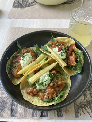 Bengali tacos  at El Enano Verde in Torremolinos