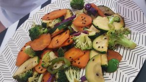 wok fry veges at El Enano Verde in Torremolinos