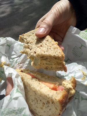 Chickpeas sandwich at 387 Ormeau Road in Belfast