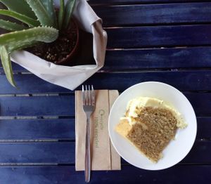Lemon poppyseed cake  at 387 Ormeau Road in Belfast