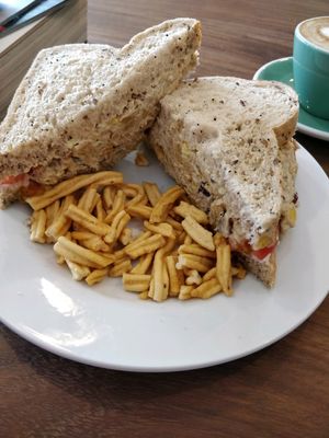 Chickpea 'tuna' sandwich at 387 Ormeau Road in Belfast