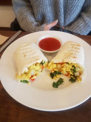 All day breakfast burrito at 387 Ormeau Road in Belfast