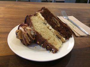 Cookie chocolate cake at 387 Ormeau Road in Belfast