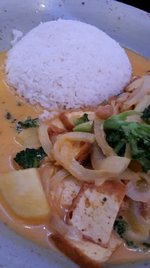 Massaman Potato Curry with Tofu at Kittichai - Alter Markt in Cologne